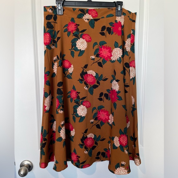 Ann Taylor Silk Midi Skirt - Picture 1 of 7